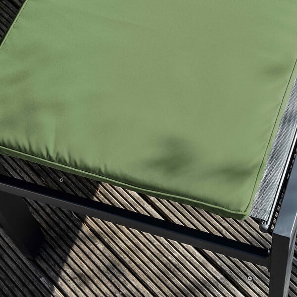 OVIALA - Lot 2 coussins bain de soleil polyester vert 186 x 53 x 5 cm - Picchu - large