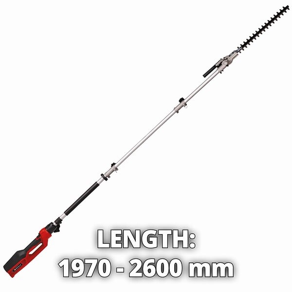 EINHELL - Taille-haies Télescopique électrique GC-HH 9046 - longueur jusqu'à 2,6 m + sangle - large