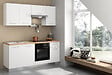 MARINELLI - Cuisine avec meubles prémontés Eliana - blanc/chêne - 195cm - vignette