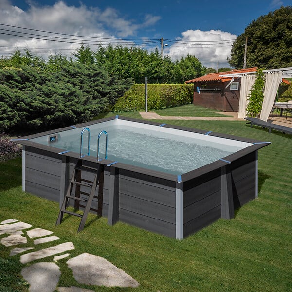GRE - Piscine rectangulaire composite - L.466xl.326xH.124cm - large