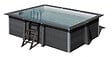 GRE - Piscine rectangulaire composite - L.466xl.326xH.124cm - vignette