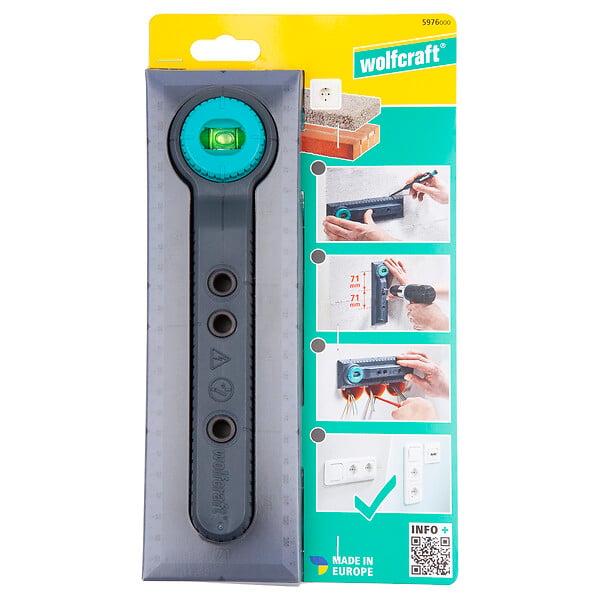 WOLFCRAFT - Gabarit de perçage électrique - Métal - Drill Jig Elektro - large