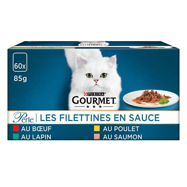 GOURMET - Alimentation humide pour chat - Multivariétés - 60x85g - large