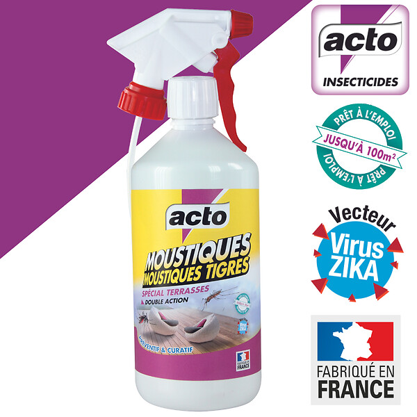 ACTO - Liquide anti-moustiques prêt à l'emploi - 1L - Pulvérisateur - large