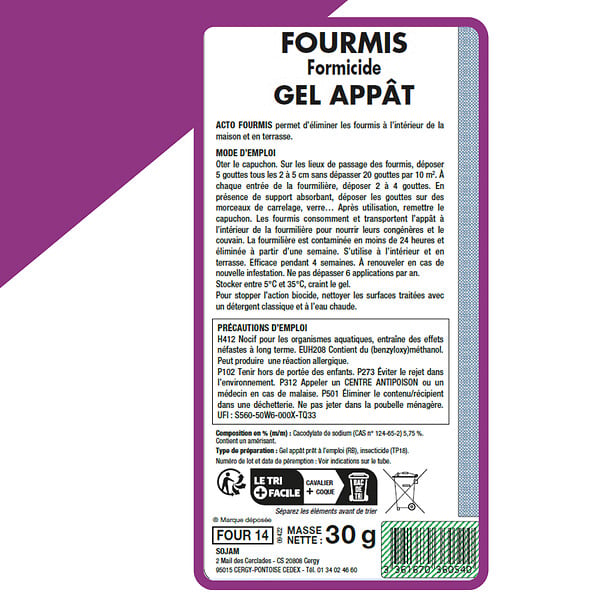 ACTO - Gel-appât fourmis 30g - large