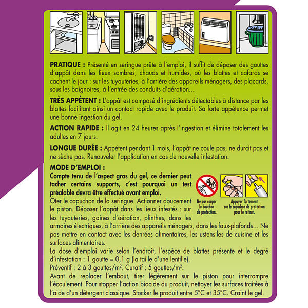 ACTO - Gel appât cafards au spinosad - 25g - 150m² - large