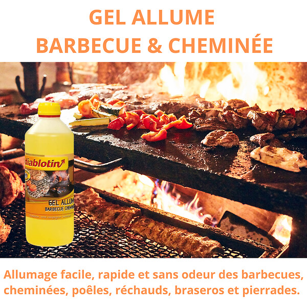 DIABLOTIN - gel allume barbecue-cheminée - large