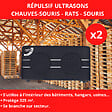RETRO - Répulsif ultrasons souris rats chauves-souris - 325m² - vignette
