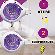 ACTO - Lampe anti-insectes UV Grill insectes - Blanc/Violet - 20m² - vignette