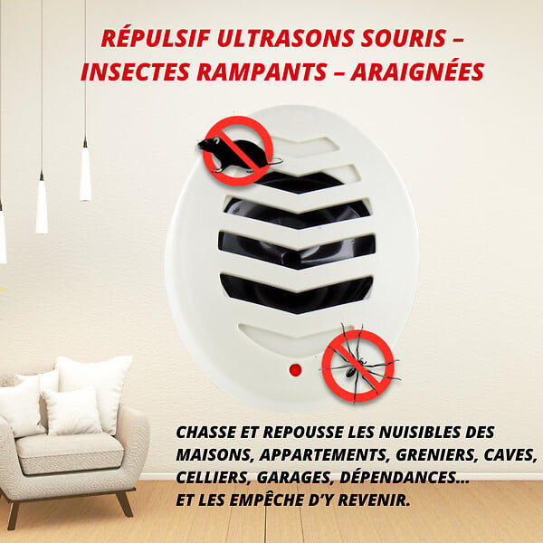 RETRO - Emetteur d'ultrasons souris et insectes rampants - large
