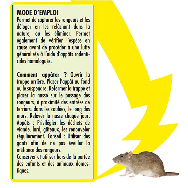 ACTO - Nasse a rats double entree - large