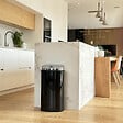 KITCHEN MOVE - Poubelle automatique inox LARGO noir 42L - vignette