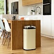 KITCHEN MOVE - Poubelle automatique inox LARGO crème 42L - vignette