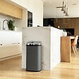 KITCHEN MOVE - Poubelle automatique inox LARGO gris 42L - vignette