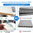 AICA SANITAIRE - Aica Sanitaire 120(L)x46(P)x52(H)cm Meuble salle de bain blanc avec 4 tiroirs à une fermeture amortie avec deux vasques à suspendre - vignette