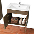 AICA SANITAIRE - Aica Sanitaire Ensemble meuble salle de bain et vasque 58x38x50cm deux portes - vignette