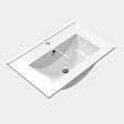 AICA SANITAIRE - Aica Sanitaire Ensemble meuble salle de bain et vasque 58x38x50cm deux portes - vignette