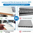 AICA SANITAIRE - Aica Sanitaire 120(L)x46(P)x52(H)cm Meuble salle de bain anthracite avec 4 tiroirs à une fermeture amortie avec deux vasques à suspendre - vignette