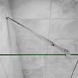 AICA SANITAIRE - AICA paroi de douche avec retour pivotant 120+40x200cm avec une barre extensible, paroi de douche pivotante 45x200cm, verre 8mm securit anticalcaire - vignette