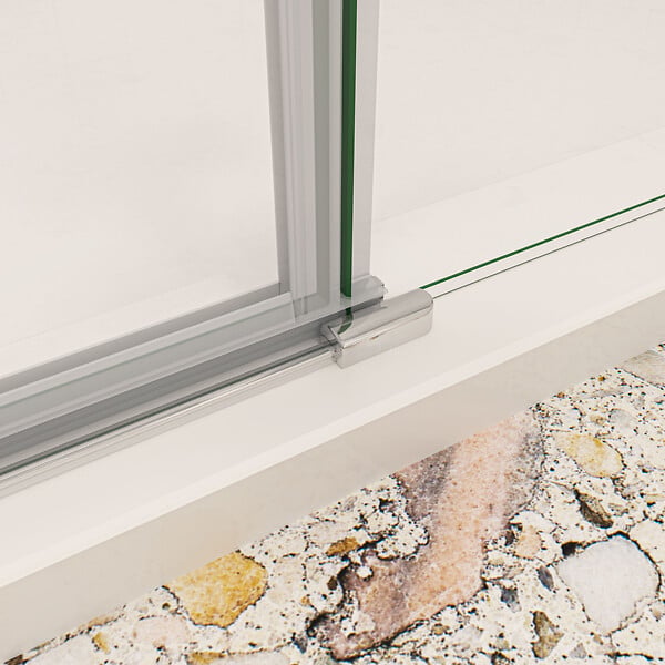 AICA SANITAIRE - AICA Porte de douche pivotante 90x195cm en 6mm verre de sécurité anticalcaire avec barre de fixation - large