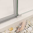 AICA SANITAIRE - AICA Porte de douche pivotante 90x195cm en 6mm verre de sécurité anticalcaire avec barre de fixation - vignette