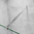 AICA SANITAIRE - AICA paroi de douche à l'italienne  50x200cm avec une barre de fixation, paroi de douche pivotante 45x200cm, verre 8mm securit anticalcaire - vignette