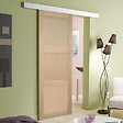 GD MENUISERIES - Porte Coulissante bois Ayous 3 Panneaux H204 x L73 cm, Rail Alu, coquilles - vignette