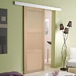GD MENUISERIES - Porte Coulissante bois Ayous 3 Panneaux H204 x L93 cm, Rail Alu, coquilles - vignette