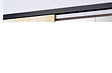 GD MENUISERIES - Porte Coulissante Telia Noir Vitrée H204 x L83 cm, Rail Alu bandeau noir, Coquilles - vignette