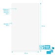 AURLANE - LOT de 5 Panneaux Muraux pour salle de bains en Aluminium Blanc - 120x210cm - WALL'IT - vignette