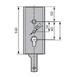 WSS - Serrure de garage verouillage bas avec ressort épaisseur 29mm - WSS - 16540000010 - vignette