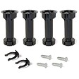 EMUCA - Kit de 4 pieds ABS hauteur 150mm avec 4 vis et 2 clips réglage 148-165mm - EMUCA - 3999417 - vignette