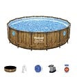 BESTWAY - Piscine acier Power Steel SwimVista - Diam.488xH.122cm - vignette