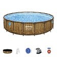 BESTWAY - Piscine tubulaire Power Steel - Ronde - Diam.549xH.122cm - vignette