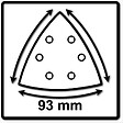 FESTOOL - Festool STF V93/6 P 180 GR /100 Abrasifs Granat (100 Pièces ) ( 497396 ) - vignette