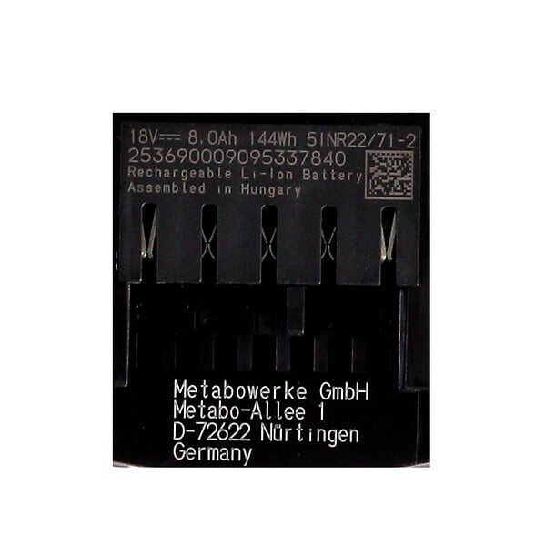 METABO - Batterie 8,0Ah METABO LIHD 18V 625369000 - large