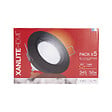 XANLITE - Lot de 5 spots LED encastrables noirs avec ampoules incluses, culot GU10, puissance équivalente 50W, flux 345 lm, lumière blanc neutre 4000 K, usage intérieur - vignette