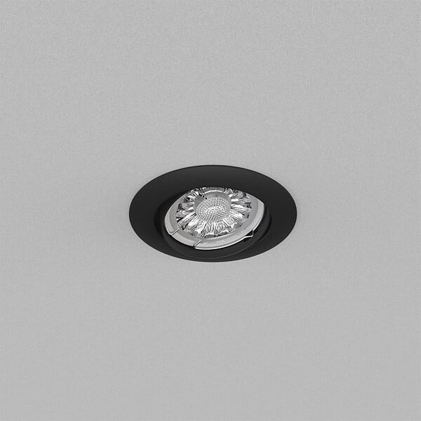 XANLITE - Lot de 5 spots LED encastrables noirs avec ampoules incluses, culot GU10, puissance équivalente 50W, flux 345 lm, lumière blanc neutre 4000 K, usage intérieur - large