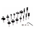BOSCH - Coffret de 15 fraises mixtes Bosch Professional 2607017472 à queue de 8mm - vignette