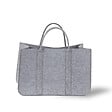 MARQUIER - Sac à bûches feutrine Dandy Gris - 50 cm - vignette