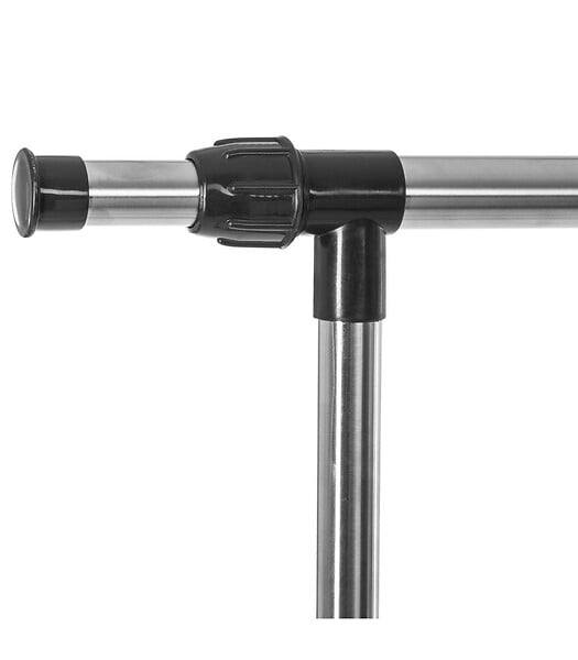 5 FIVE SIMPLY SMART - Portant à vêtements en Acier Inox Double barre extensible en hauteur et largeur - large