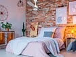 PURLINE - Ventilateur de plafond Réversible  Thermostat Dimmable Wifi Moteur à courant continu Toits en pente Télécommande Lumière à trois tons Mémoire - vignette