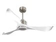 PURLINE - Ventilateur de plafond Réversible  Thermostat Dimmable Wifi Moteur à courant continu Toits en pente Télécommande Lumière à trois tons Adaptateur 2/3 Lames - vignette