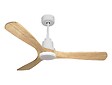 PURLINE - Ventilateur de plafond Réversible  Thermostat Dimmable Wifi Moteur à courant continu Toits en pente Télécommande Lumière à trois tons Hypersilence Mémoire - vignette