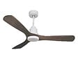 PURLINE - Ventilateur de plafond Réversible  Thermostat Dimmable Wifi Moteur à courant continu Toits en pente Télécommande Lumière à trois tons Hypersilence Mémoire - vignette