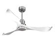 PURLINE - Ventilateur de plafond Réversible  Thermostat Dimmable Wifi Moteur à courant continu Toits en pente Télécommande Lumière à trois tons Adaptateur 2/3 Lames - vignette