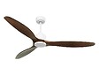 PURLINE - Ventilateur de plafond Réversible  Thermostat Wifi Moteur à courant continu Toits en pente Télécommande Hypersilence Mémoire - vignette