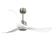 PURLINE - Ventilateur de plafond Réversible  Thermostat Dimmable Wifi Moteur à courant continu Toits en pente Télécommande Lumière à trois tons Hypersilence Mémoire - vignette