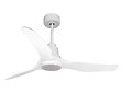 PURLINE - Ventilateur de plafond Réversible  Thermostat Dimmable Wifi Moteur à courant continu Toits en pente Télécommande Lumière à trois tons Adaptateur 2/3 Lames - vignette