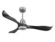 PURLINE - Ventilateur de plafond Réversible  Thermostat Dimmable Wifi Moteur à courant continu Toits en pente Télécommande Lumière à trois tons Adaptateur 2/3 Lames - vignette